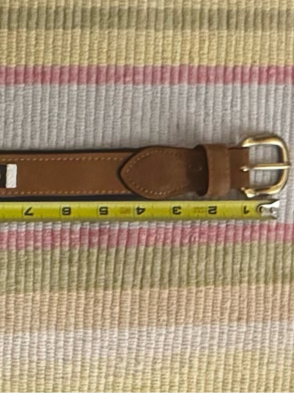 Zeppelin Sailing Symbol Brown Leather Mens Maritime Belt, size 38 - Picture 7 of 10